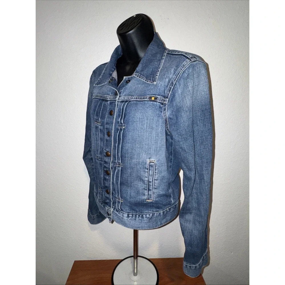 Lucky Brand Denim Trucker Jean Jacket Womens Size Small‎ Cute Chore Coat Western